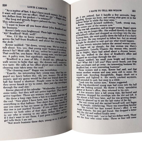 Louis L'Amour The Hills Of Homicide 1st British Edition HC 1987 Severn House Pub - Picture 14 of 15